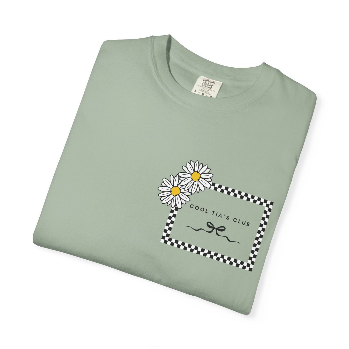 Daisy Checkerboard T-Shirt – "Cool Tia's Club" Graphic Tee