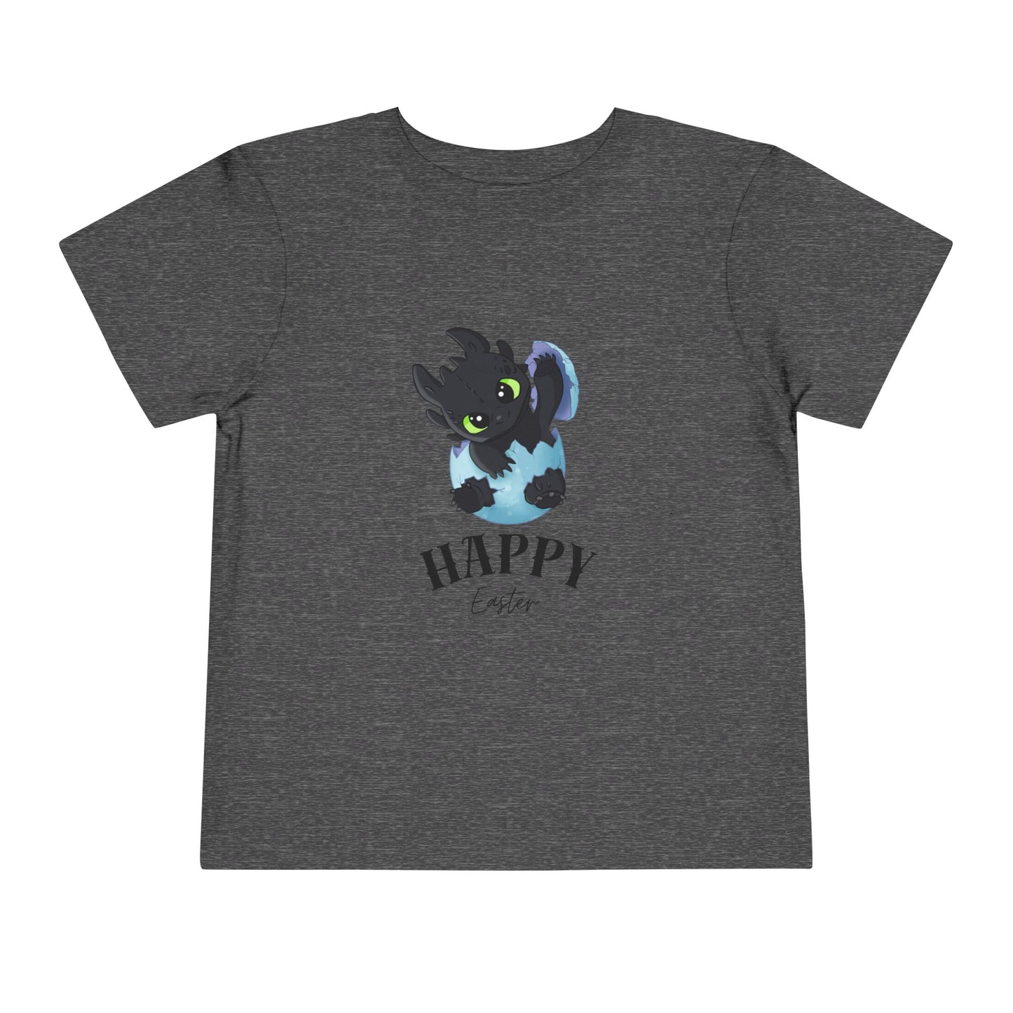 Toddler Tee — Cute Toothless 'Happy Easter' Kids Shirt