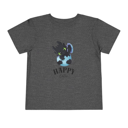Toddler Tee — Cute Toothless 'Happy Easter' Kids Shirt