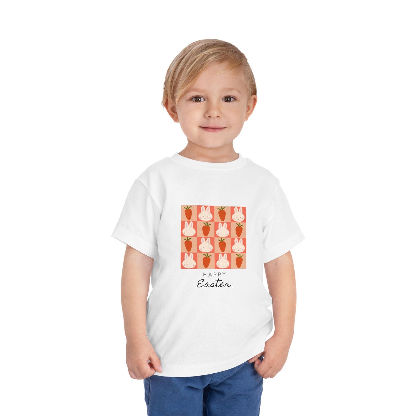Toddler Tee — Happy Easter Bunny & Carrot Patch Kids Shirt