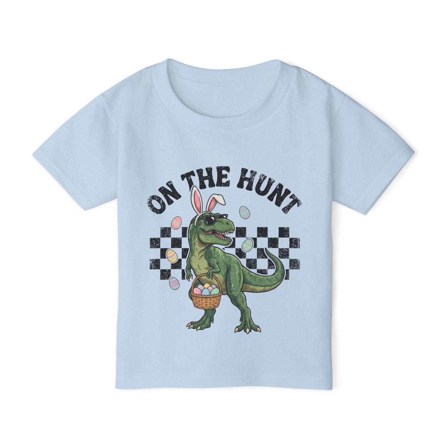 Toddler T-Shirt — "On The Hunt" Easter Dino Graphic
