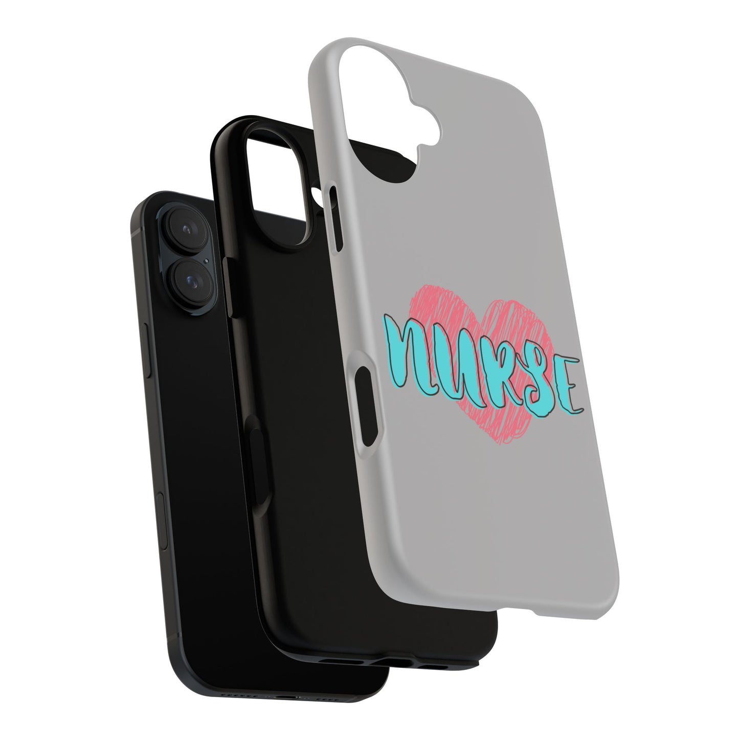 Nurse Heart Tough Phone Case — Cute Protective Phone Cover for Nurses