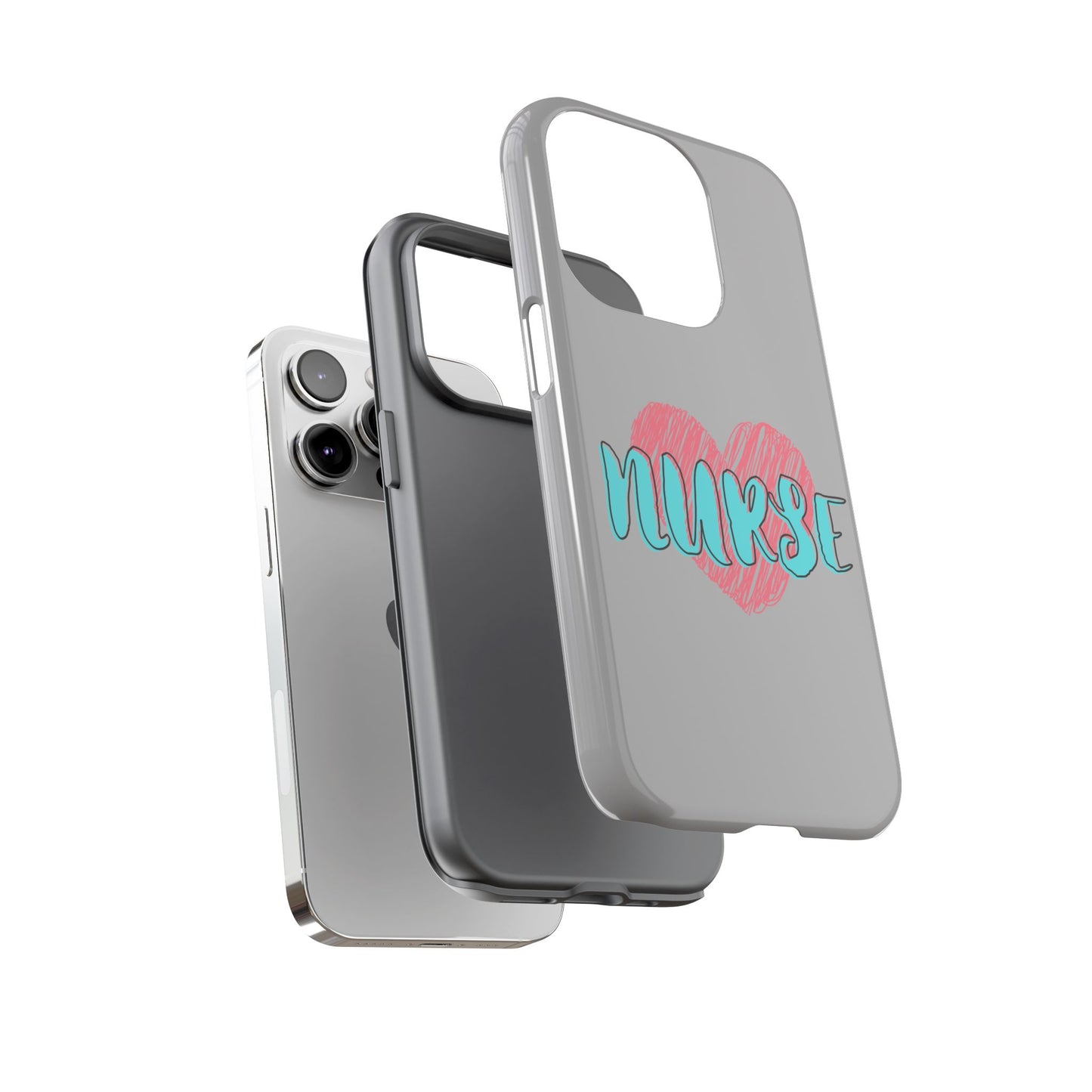 Nurse Heart Tough Phone Case — Cute Protective Phone Cover for Nurses