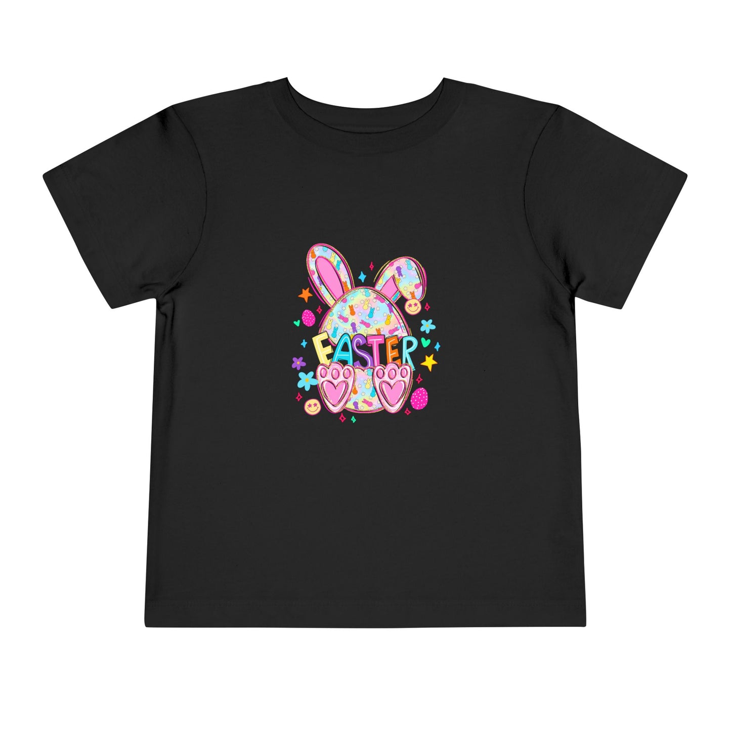 Toddler Tee — Colorful Easter Bunny Graphic Shirt