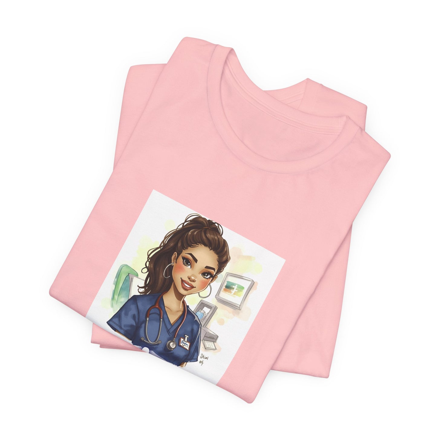 Nurse Empowerment Tee – Cute Female Nurse Illustration
