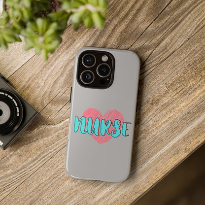 Nurse Heart Tough Phone Case — Cute Protective Phone Cover for Nurses