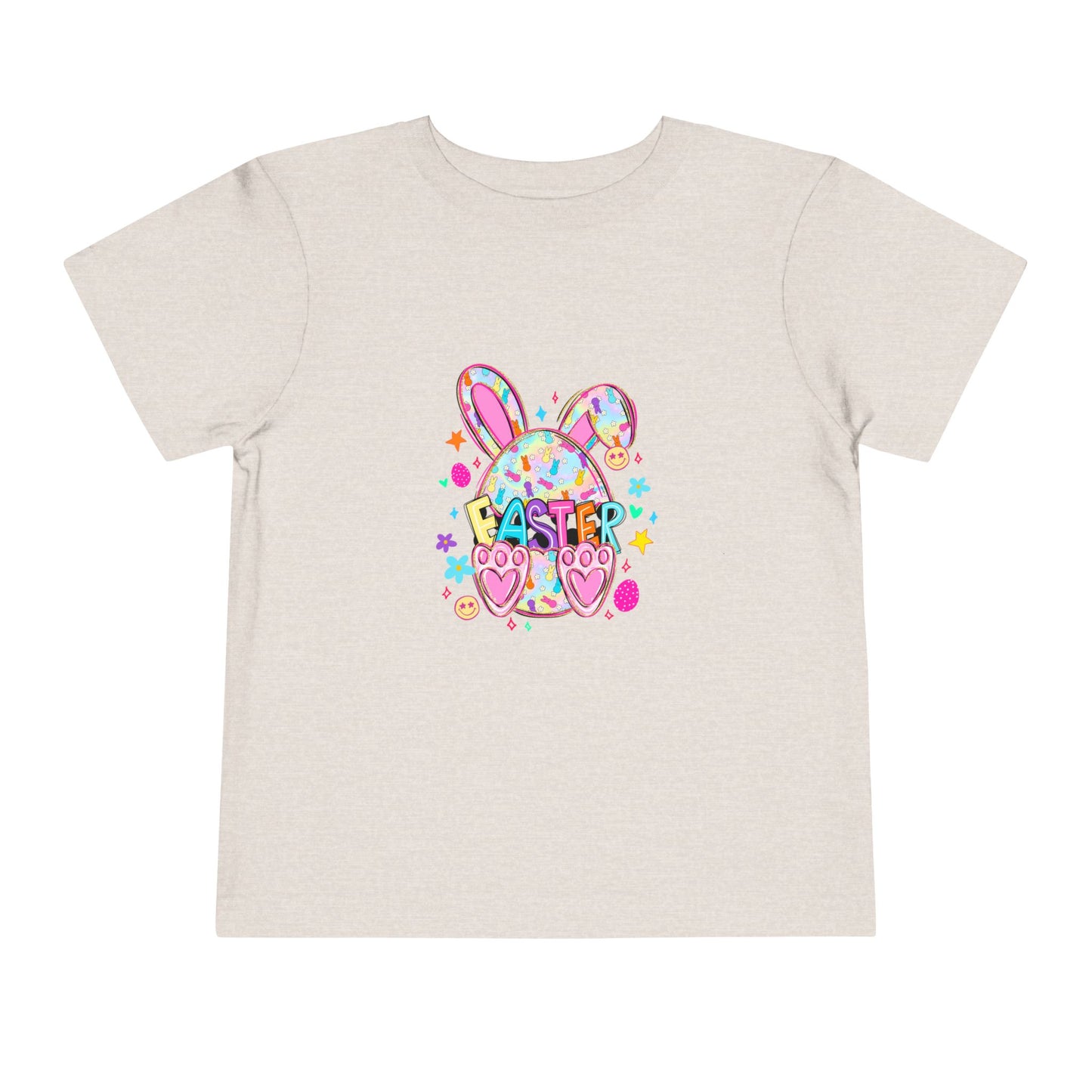 Toddler Tee — Colorful Easter Bunny Graphic Shirt