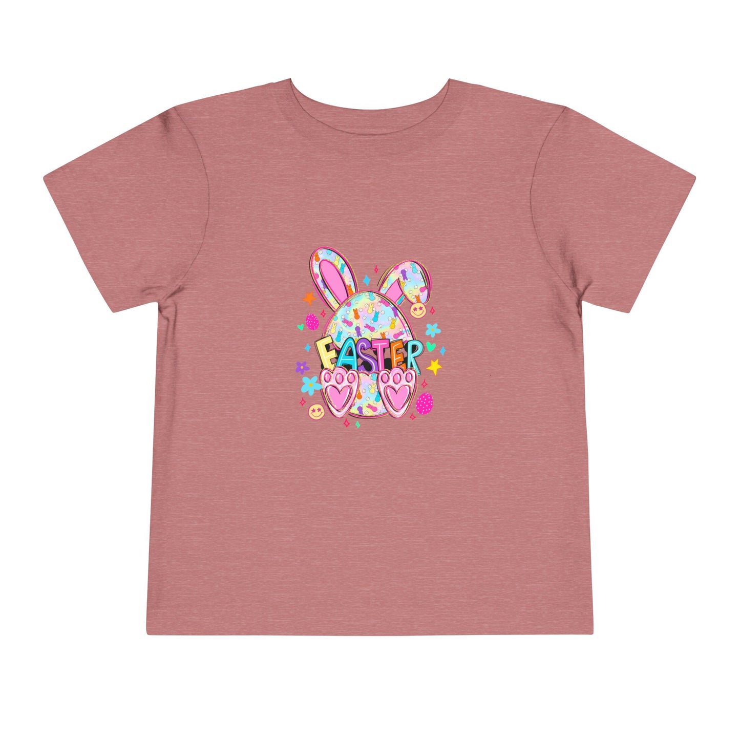 Toddler Tee — Colorful Easter Bunny Graphic Shirt