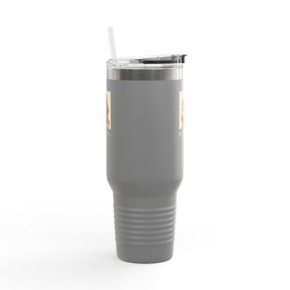 40oz Insulated Travel Mug – “Just Doing Mom Shit”