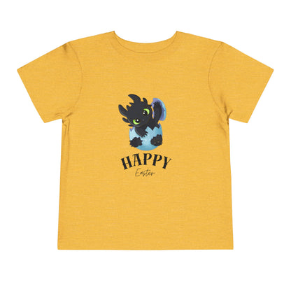 Toddler Tee — Cute Toothless 'Happy Easter' Kids Shirt