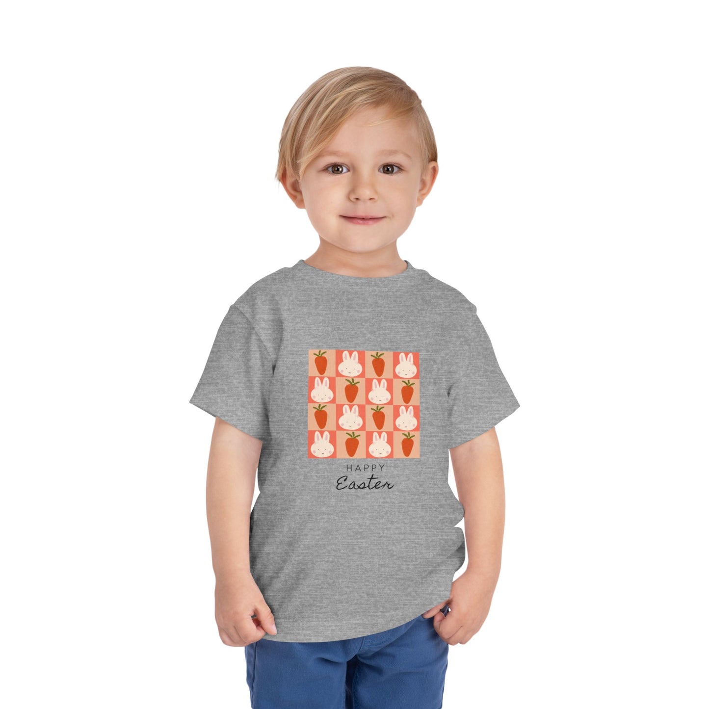 Toddler Tee — Happy Easter Bunny & Carrot Patch Kids Shirt