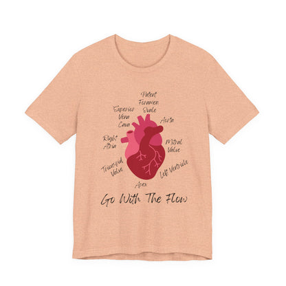 'Go With The Flow' Heart Anatomy Shirt
