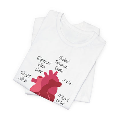 'Go With The Flow' Heart Anatomy Shirt