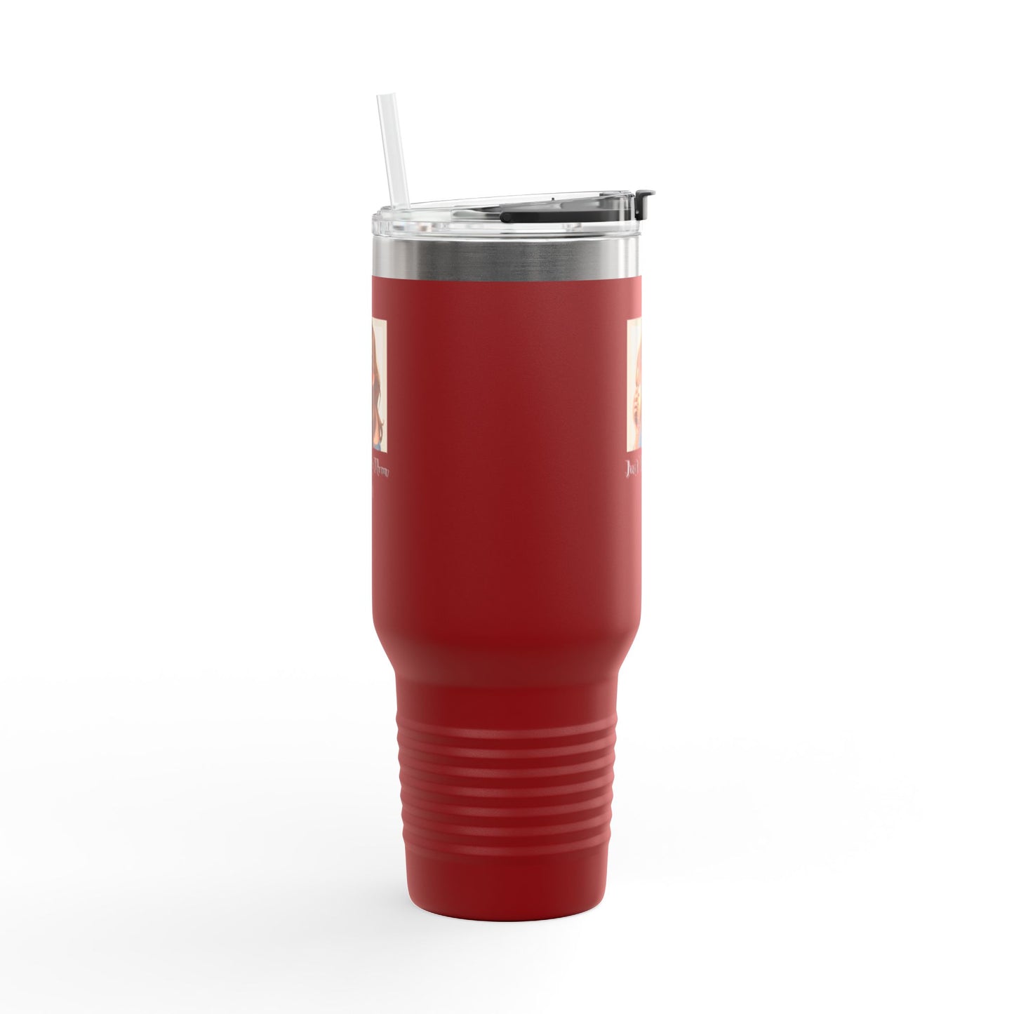 40oz Insulated Travel Mug – “Just Doing Mom Shit”