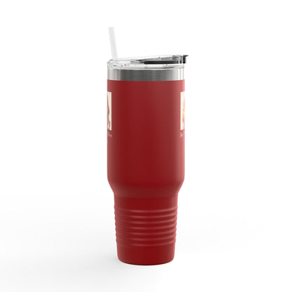 40oz Insulated Travel Mug – “Just Doing Mom Shit”
