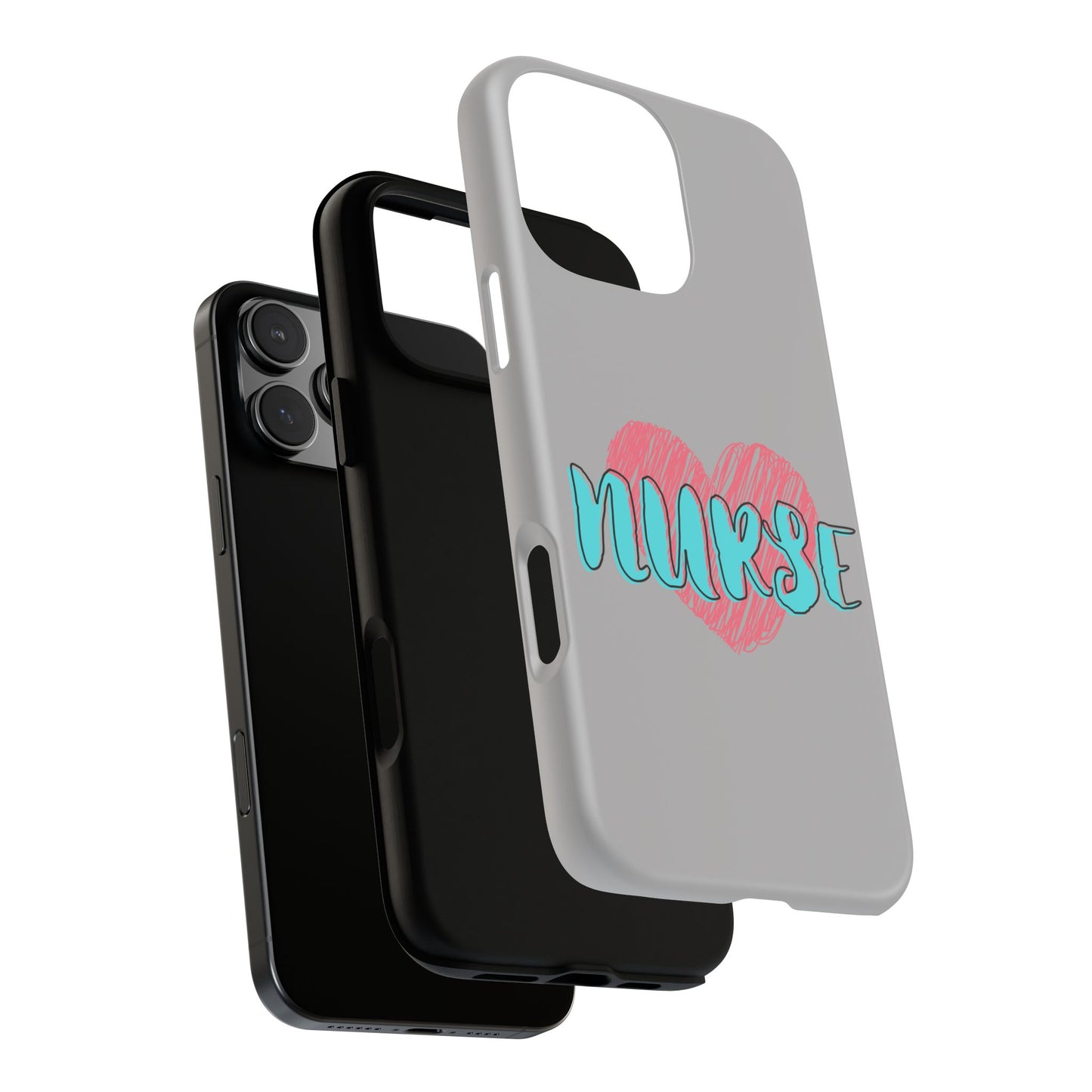 Nurse Heart Tough Phone Case — Cute Protective Phone Cover for Nurses