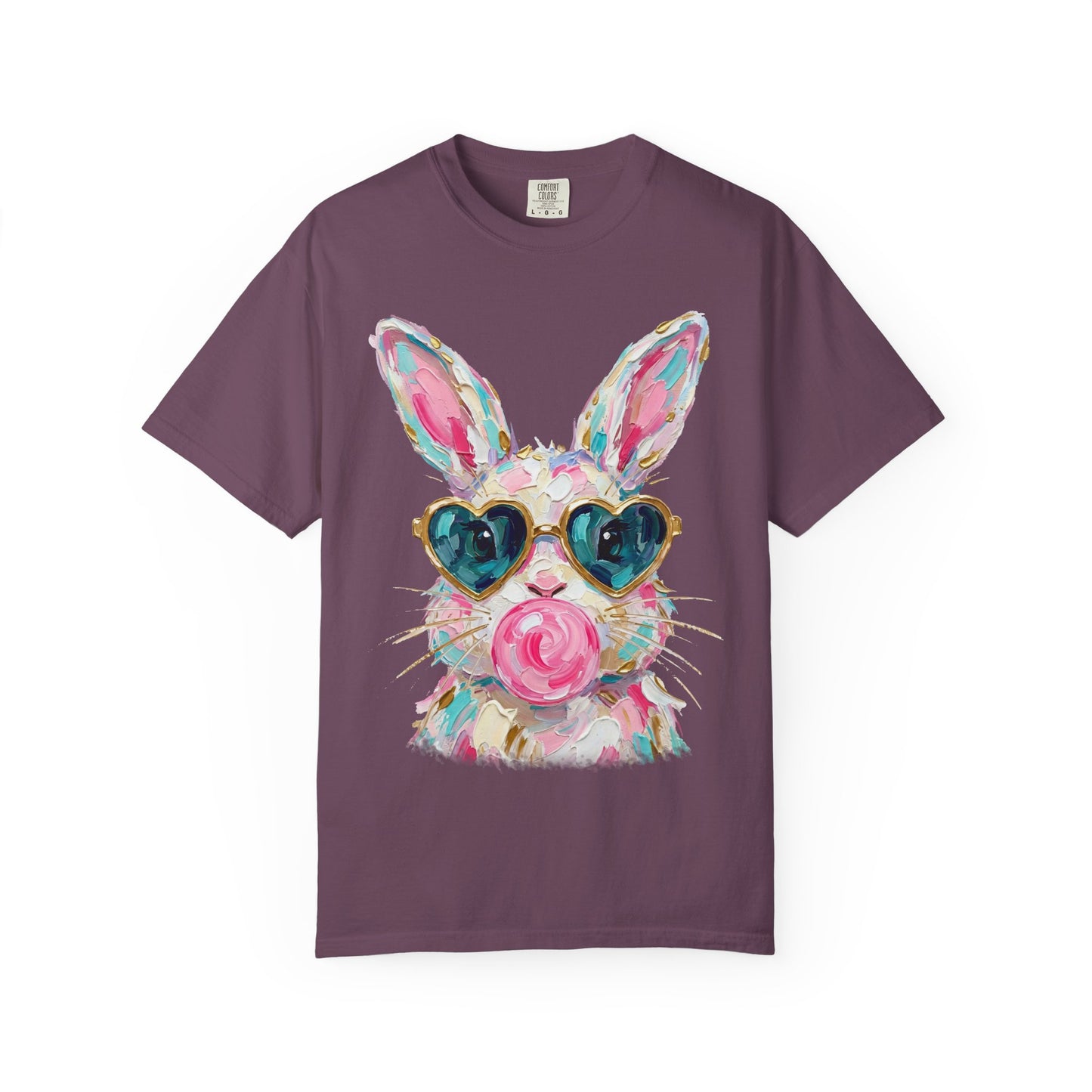 Bunny with Heart Sunglasses Graphic T-Shirt