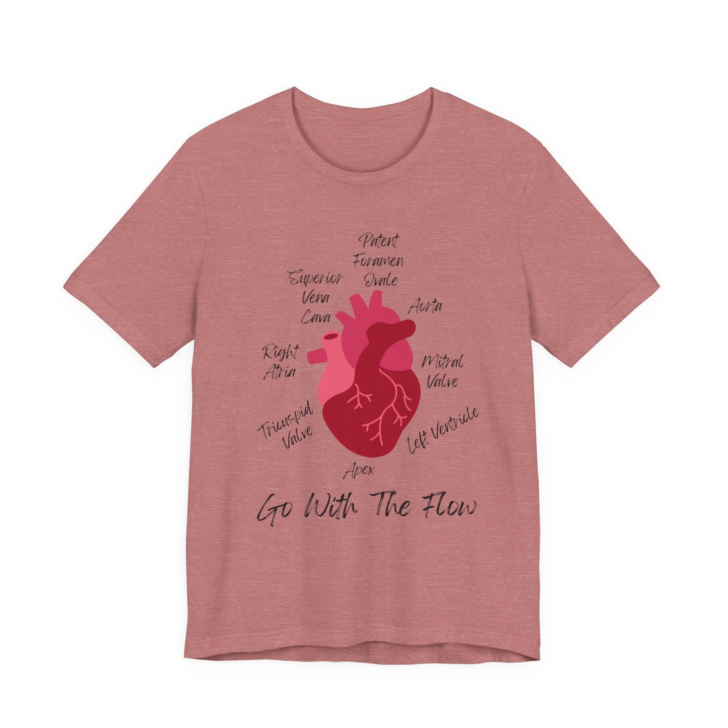 'Go With The Flow' Heart Anatomy Shirt