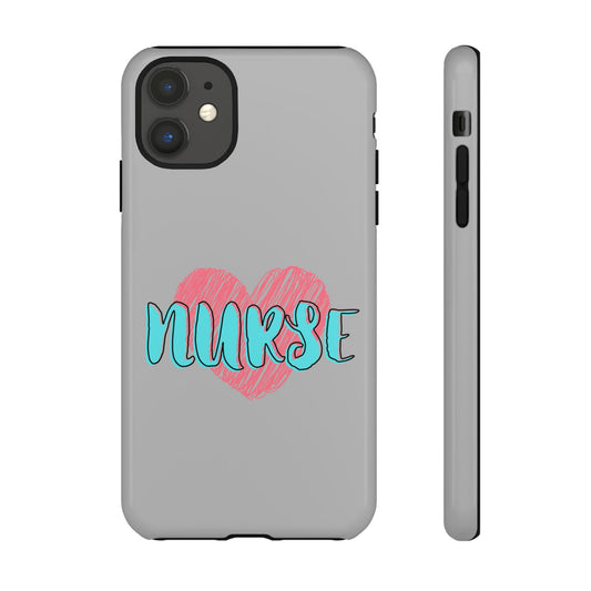Nurse Heart Tough Phone Case — Cute Protective Phone Cover for Nurses