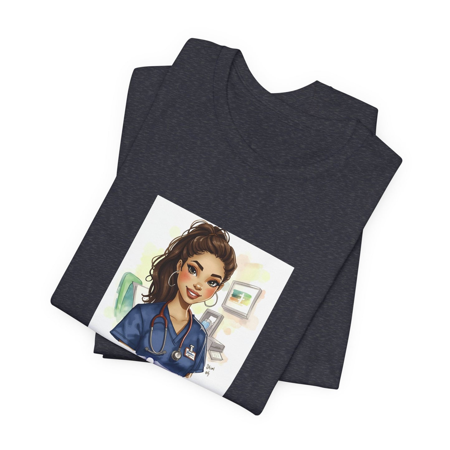 Nurse Empowerment Tee – Cute Female Nurse Illustration