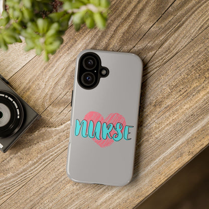 Nurse Heart Tough Phone Case — Cute Protective Phone Cover for Nurses