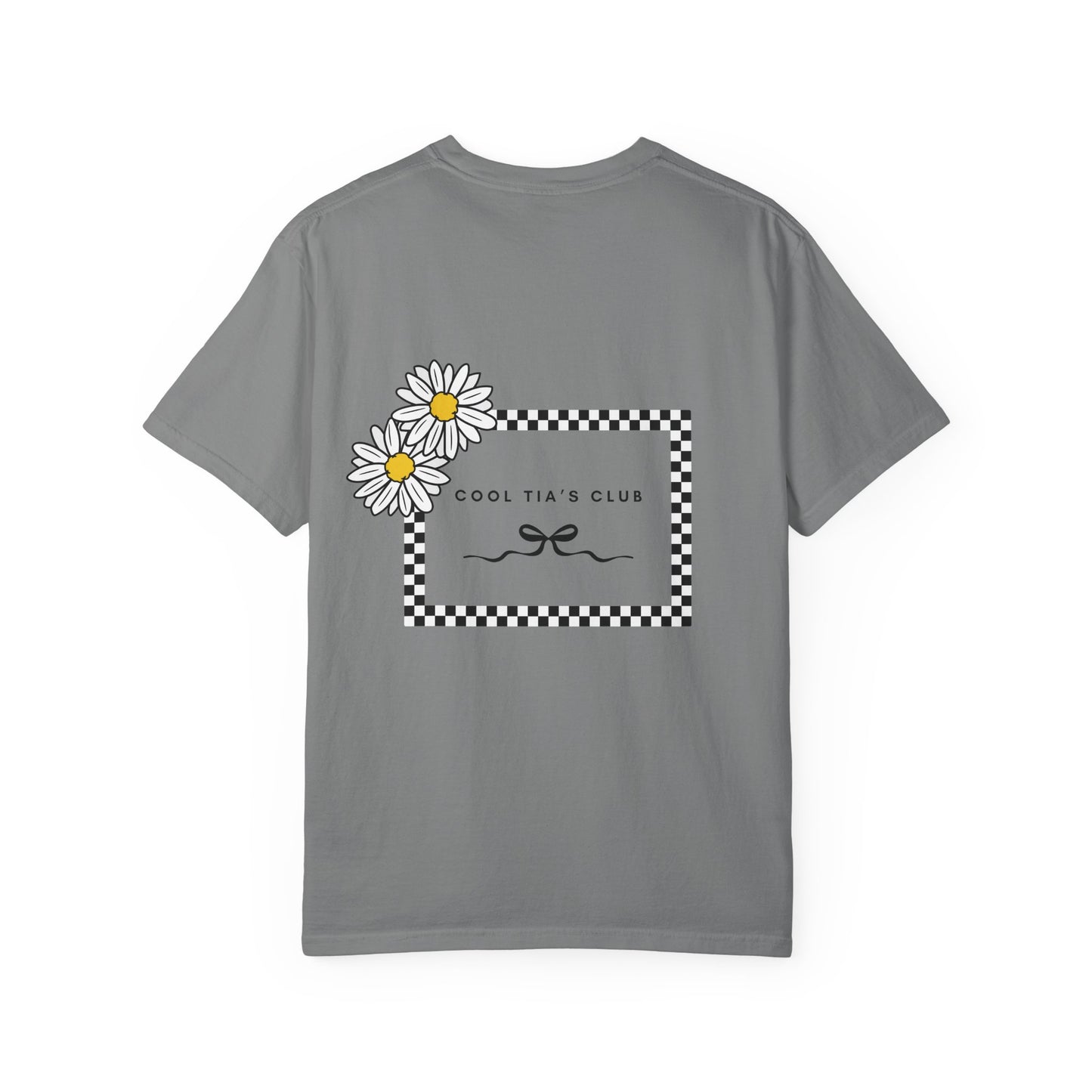 Daisy Checkerboard T-Shirt – "Cool Tia's Club" Graphic Tee