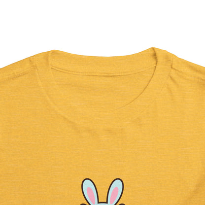 Toddler Tee — Cute Capybara Holding Easter Egg | "Happy Easter" Kids Shirt