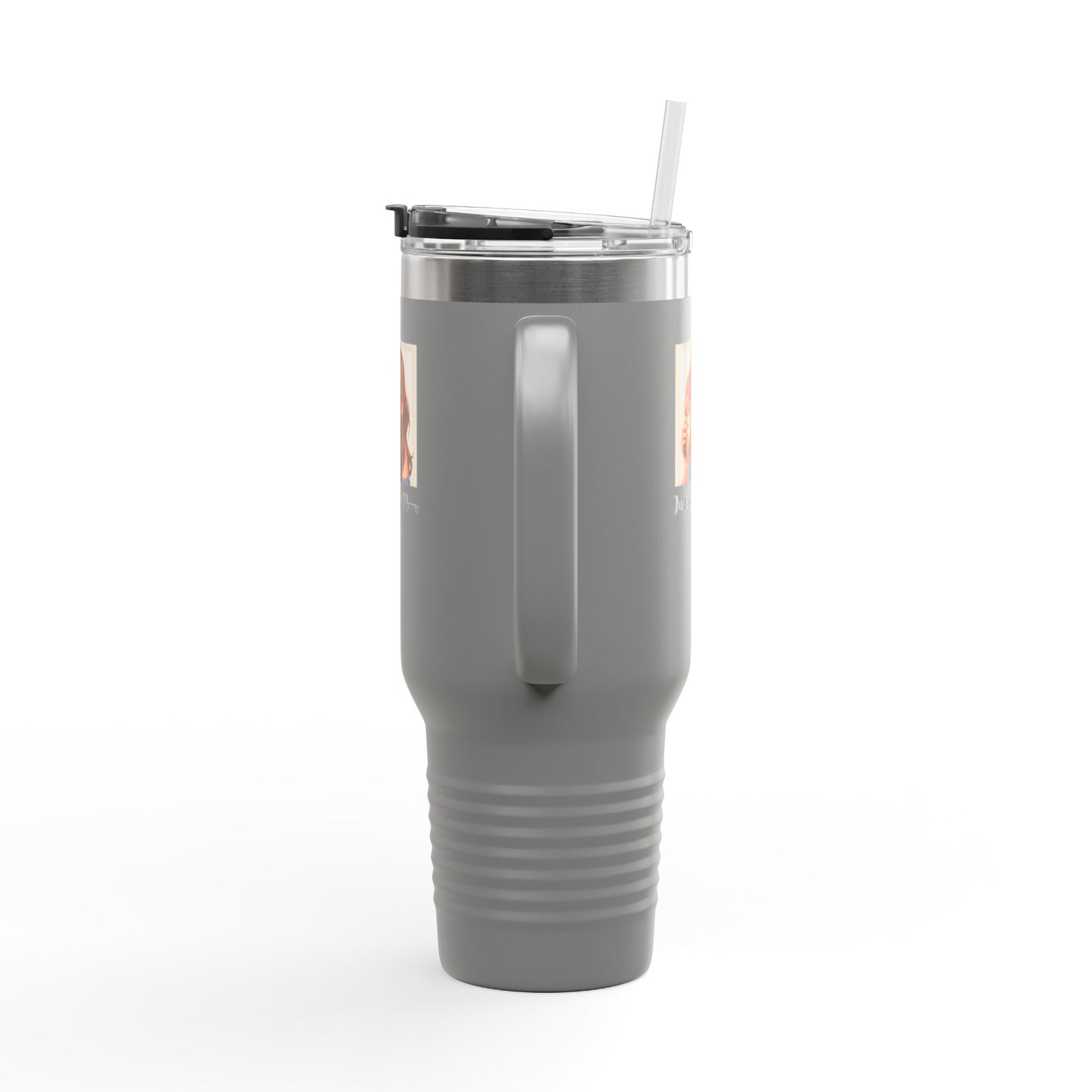 40oz Insulated Travel Mug – “Just Doing Mom Shit”