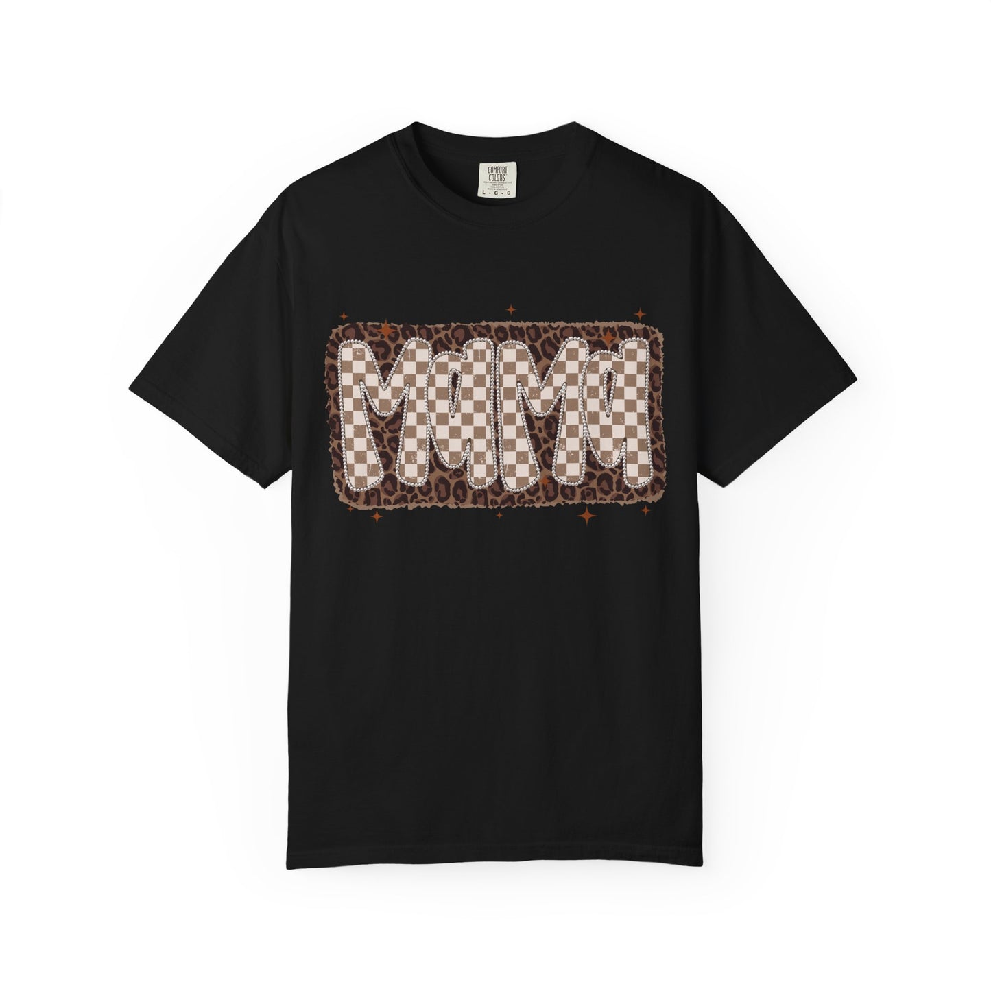 MaMa Checkered Graphic T-Shirt