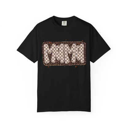 MaMa Checkered Graphic T-Shirt