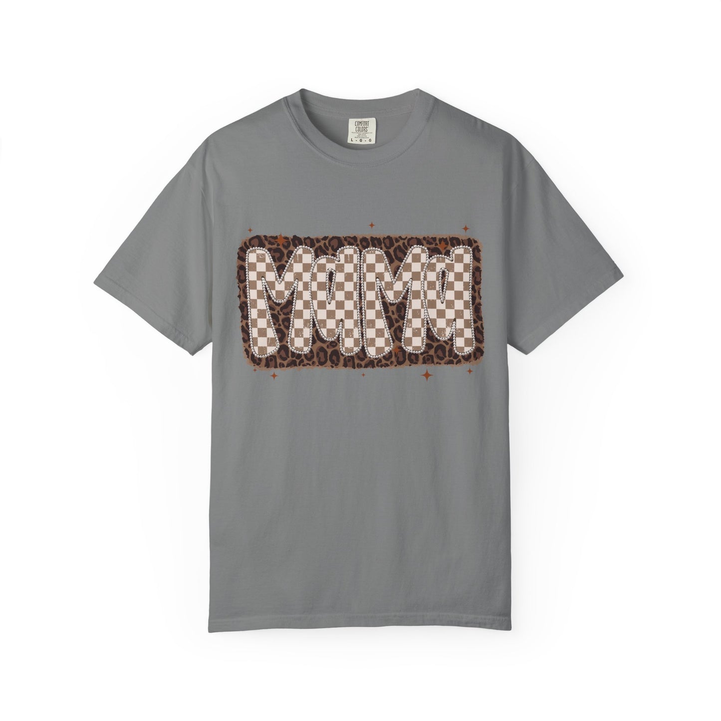 MaMa Checkered Graphic T-Shirt