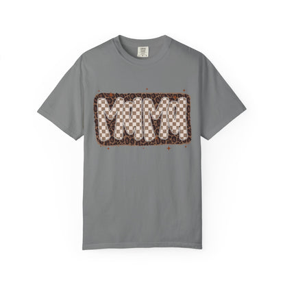 MaMa Checkered Graphic T-Shirt