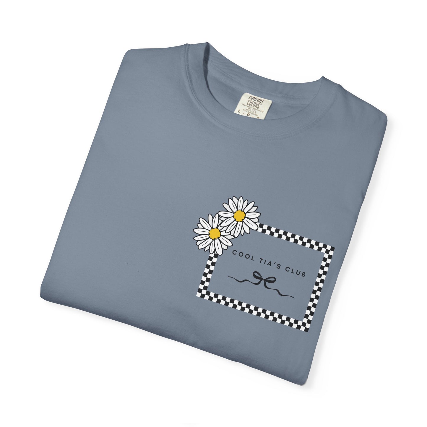 Daisy Checkerboard T-Shirt – "Cool Tia's Club" Graphic Tee