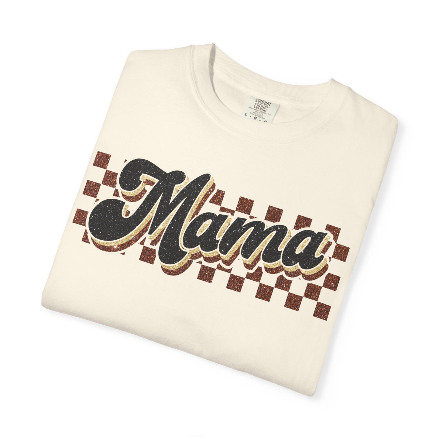 Mama Retro Checkerboard T-Shirt