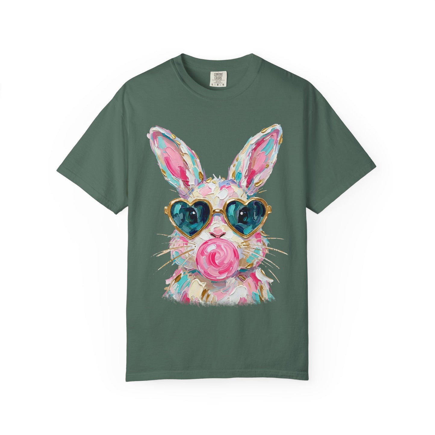 Bunny with Heart Sunglasses Graphic T-Shirt