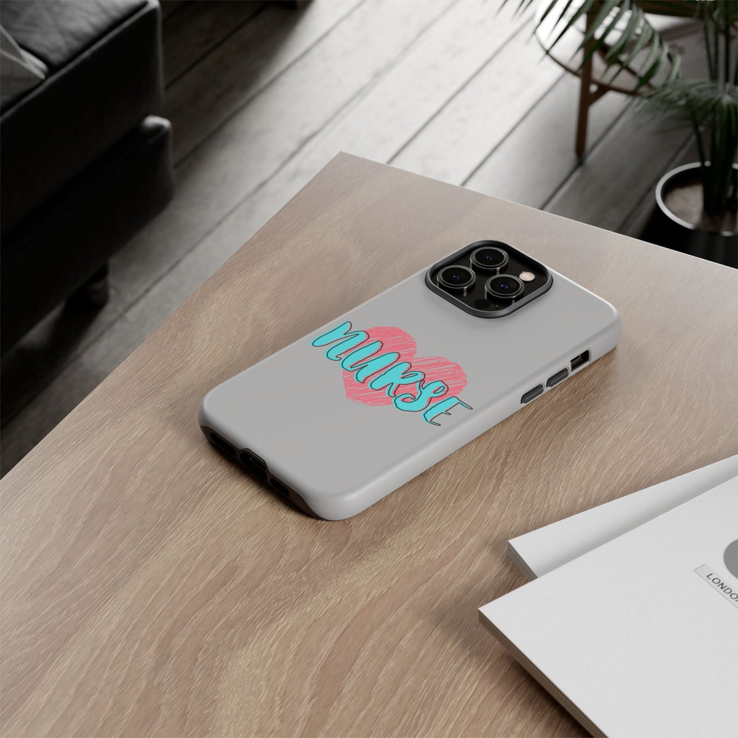 Nurse Heart Tough Phone Case — Cute Protective Phone Cover for Nurses