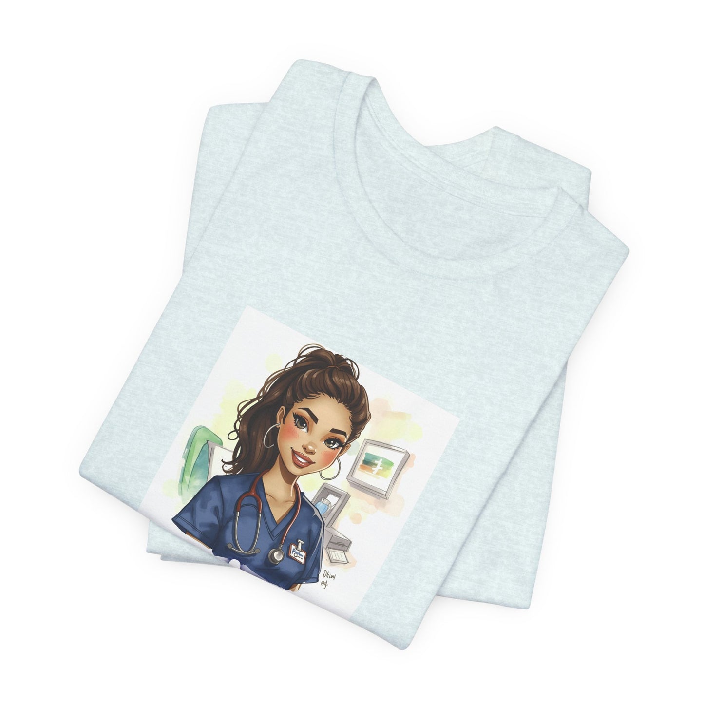 Nurse Empowerment Tee – Cute Female Nurse Illustration