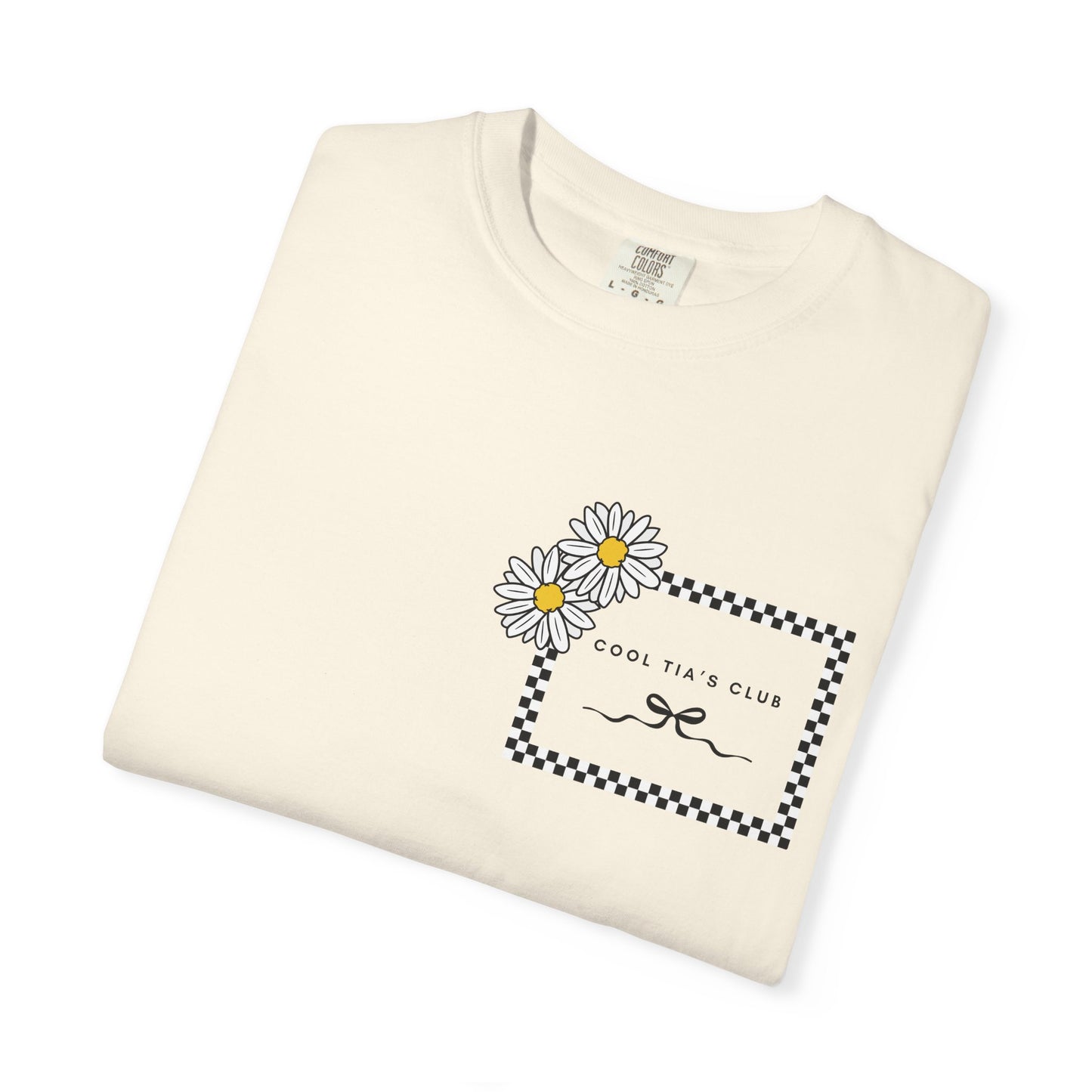 Daisy Checkerboard T-Shirt – "Cool Tia's Club" Graphic Tee