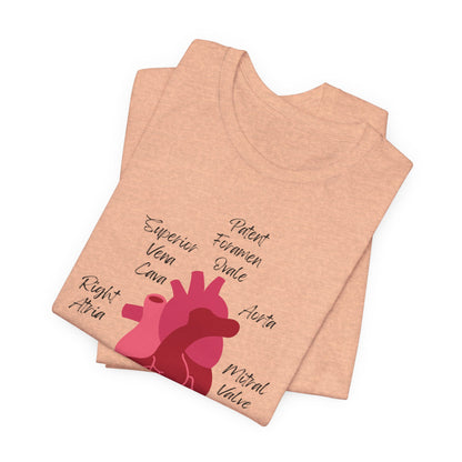 'Go With The Flow' Heart Anatomy Shirt