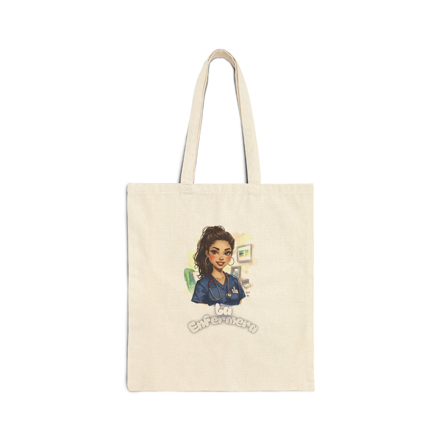 Tote Bag — "La Enfermera" Canvas Tote