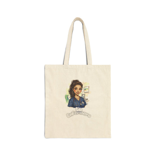 Tote Bag — "La Enfermera" Canvas Tote