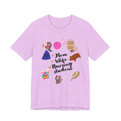 Mom Wife Nursing Student T‑Shirt — Nursing Student Gift Tee