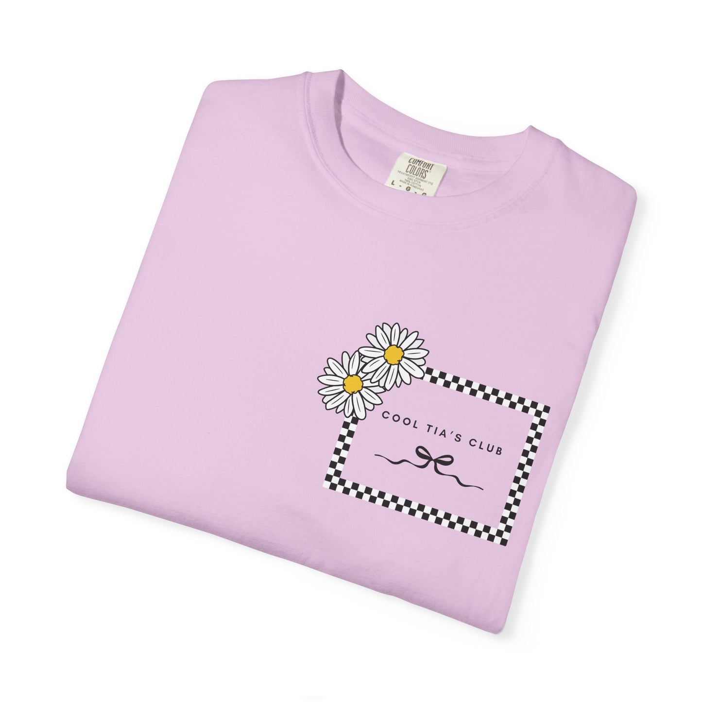 Daisy Checkerboard T-Shirt – "Cool Tia's Club" Graphic Tee