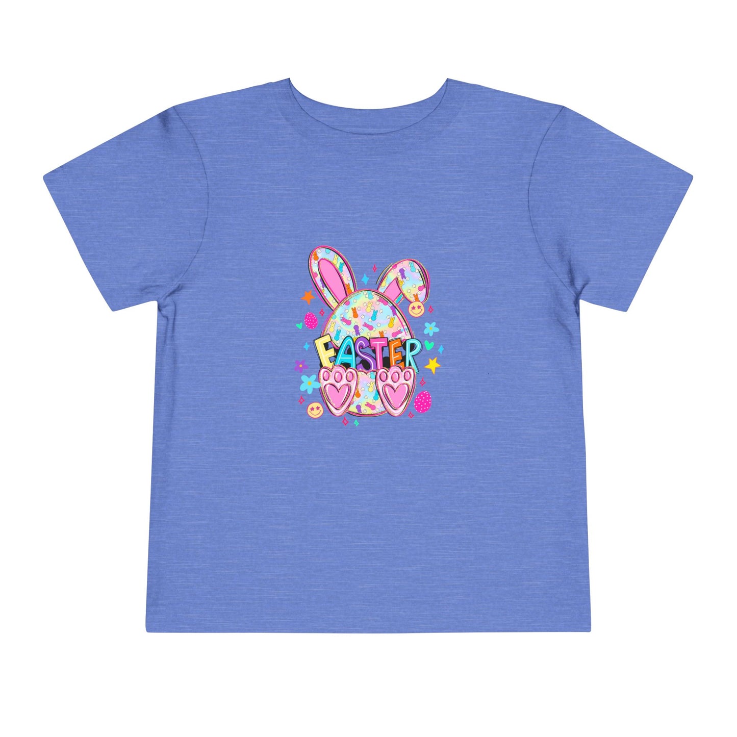 Toddler Tee — Colorful Easter Bunny Graphic Shirt