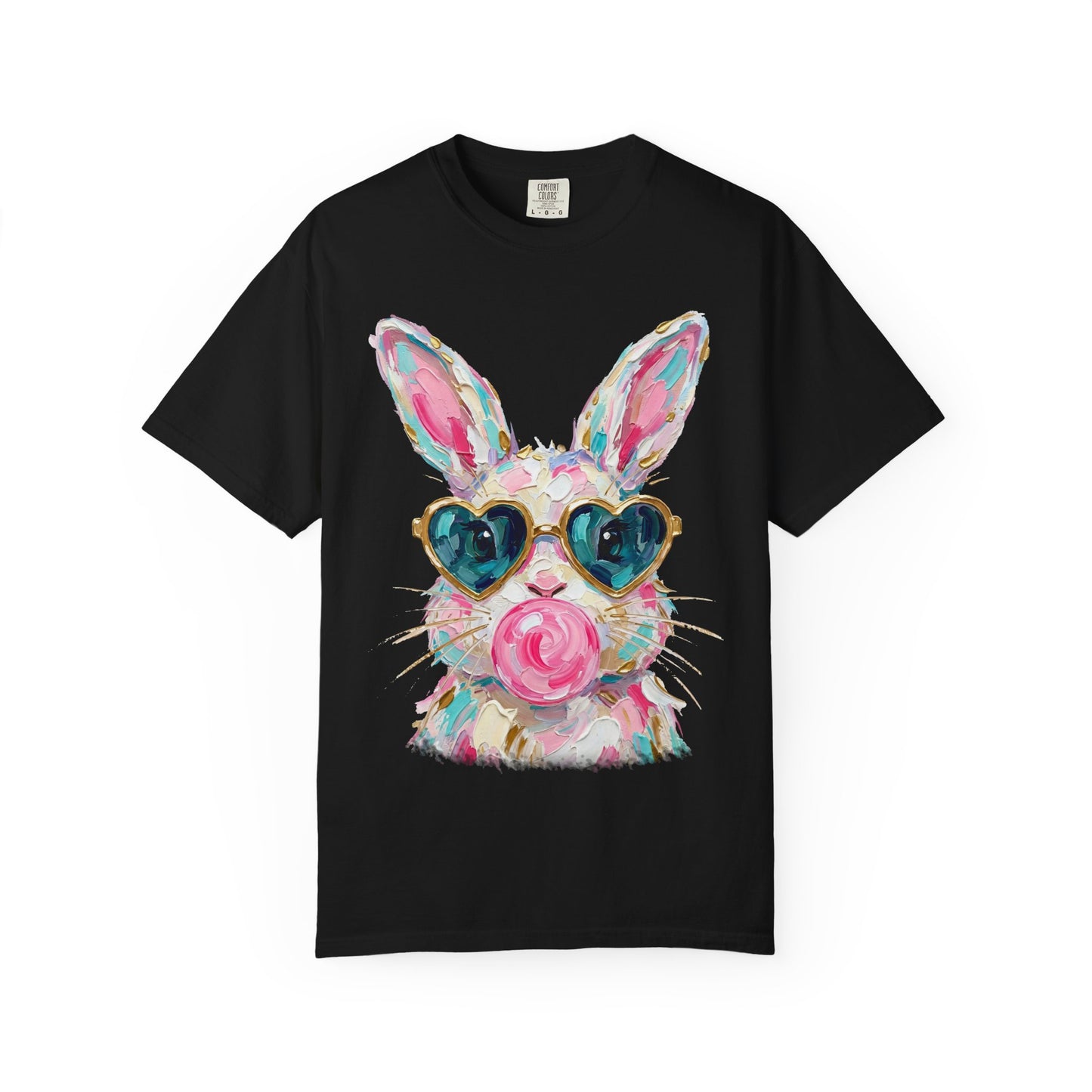 Bunny with Heart Sunglasses Graphic T-Shirt