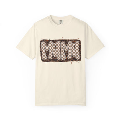 MaMa Checkered Graphic T-Shirt