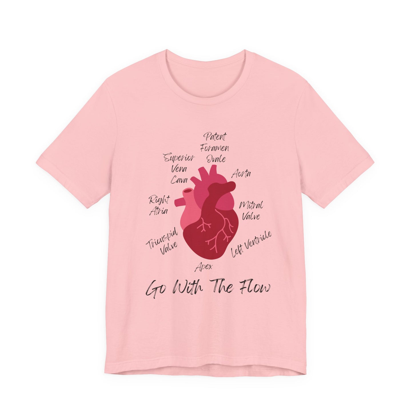 'Go With The Flow' Heart Anatomy Shirt