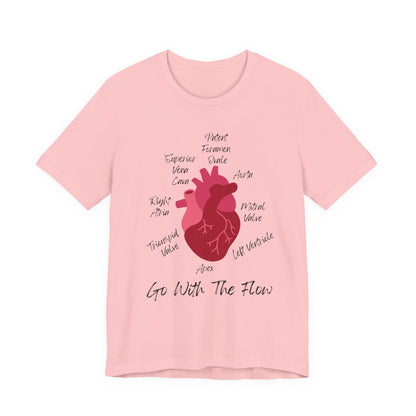 'Go With The Flow' Heart Anatomy Shirt