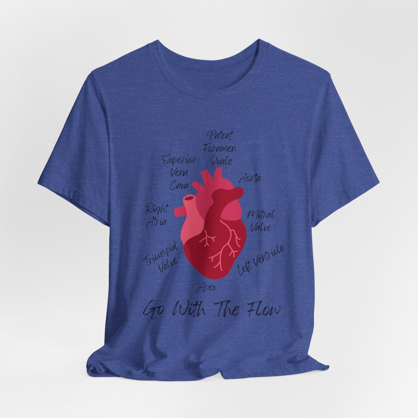 'Go With The Flow' Heart Anatomy Shirt