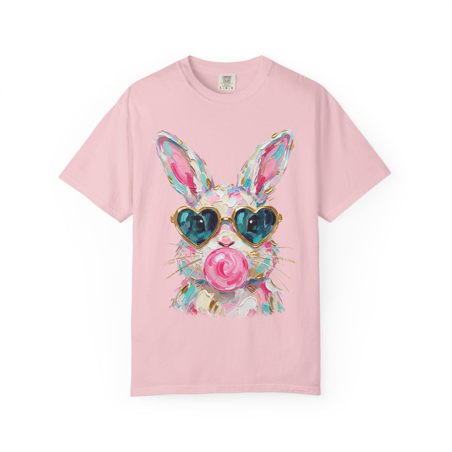 Bunny with Heart Sunglasses Graphic T-Shirt